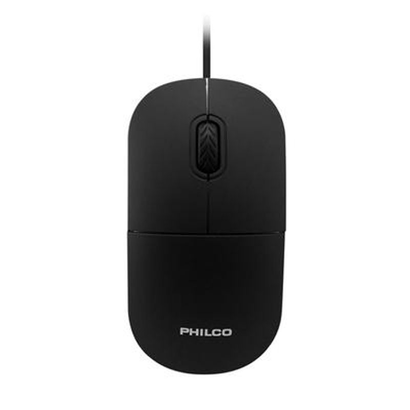 PHILCO - Mouse Optico Philco Usb Ergonómico - Negro