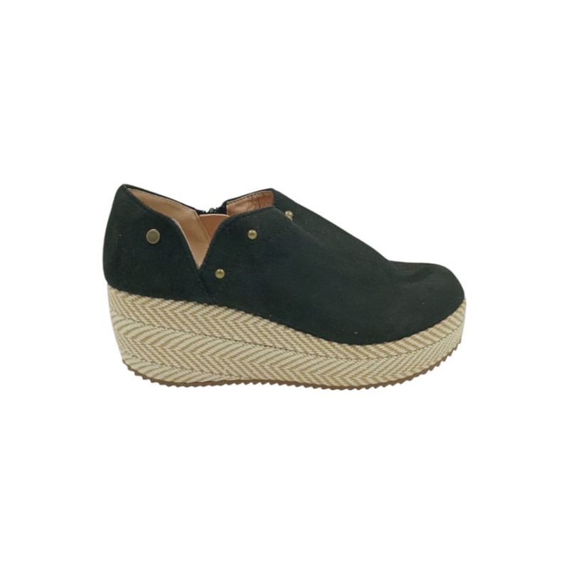 HERIEL - Zapato Panchita Negro Plataforma