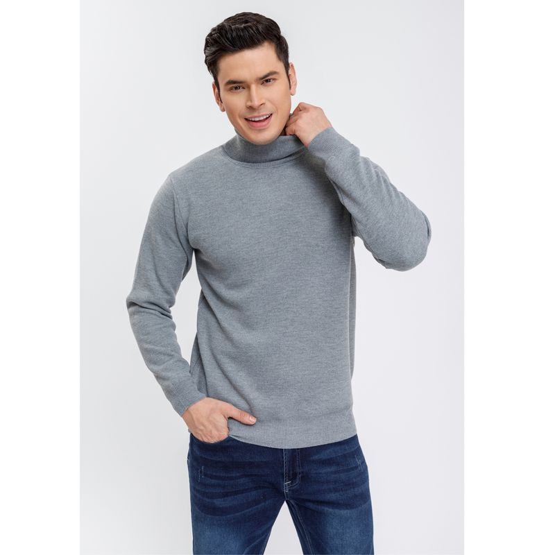 MPROPIA - Sweater Tejido Frisado Hombre Cuello Subido Excelente Calidad 7191