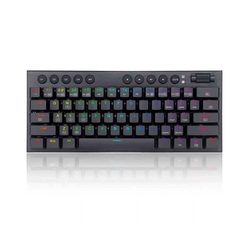 REDRAGON - Teclado Gamer Redragon Horus Mini Wireless Inglés K632RGB-PRO Negro.