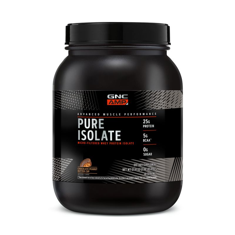 GNC - GNC AMP PURE ISOLATE CHOCOLATE MANTEQUILLA DE MANÍ 28 SERVS