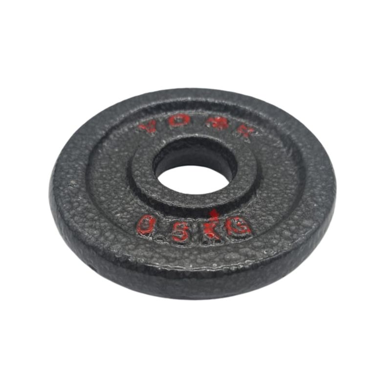 GENERICO - Pack 4 Discos Para Barra Mancuernas O Barra 0.5 Kg Acero