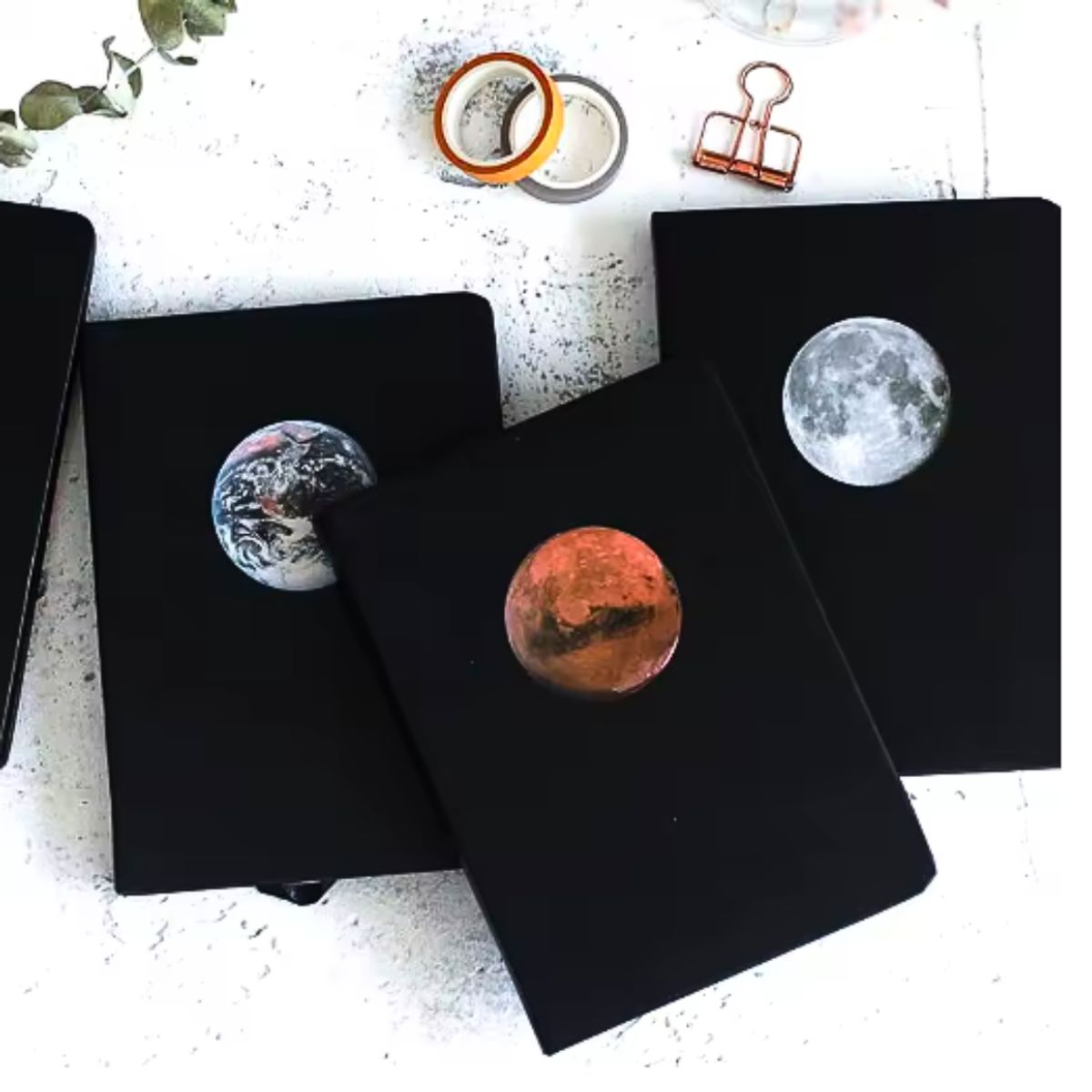 GENERICO - Cuaderno Constelaciones Magic Hojas Negras A5 20 X 14 Cm