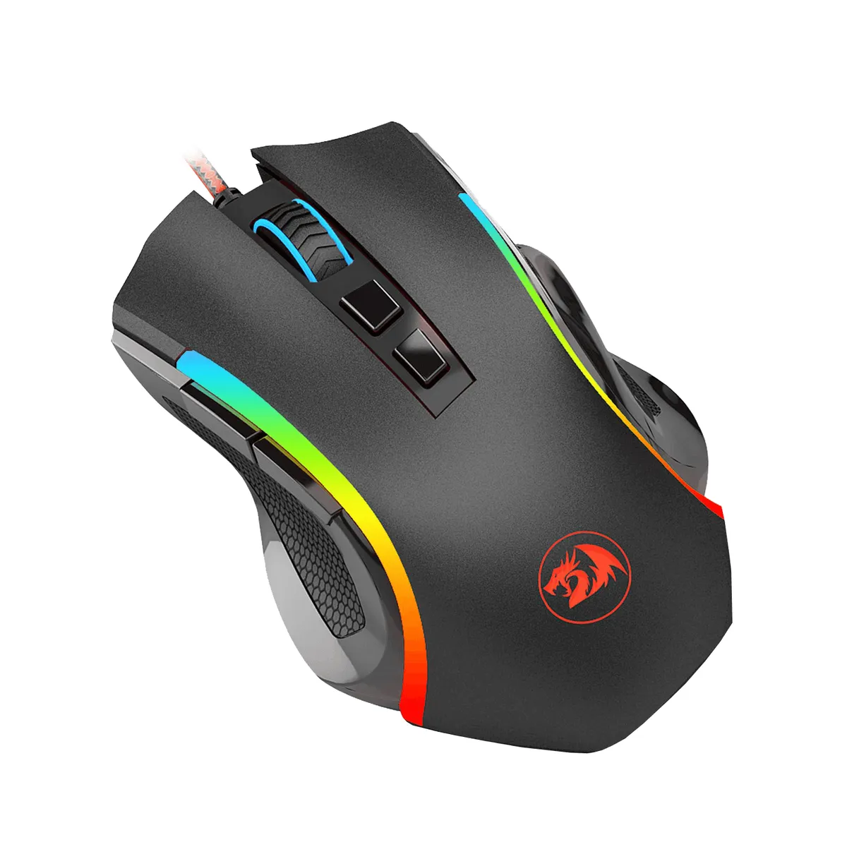 REDRAGON - Mouse Gamer Redragon M607 Griffin RGB 7200dpi Negro