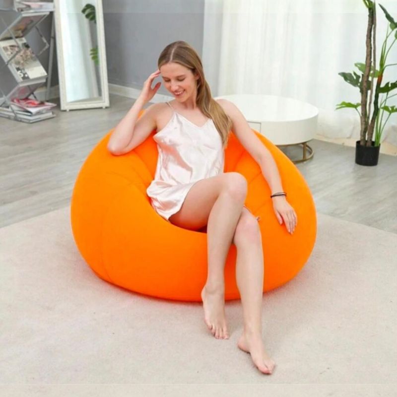 ANGELES DEL HOGAR - SILLON INFLABLE MODERNO NARANJA