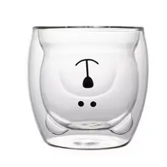 TODOK - Taza De Cristal Doble Pared Con Estampado 300ml T-00052