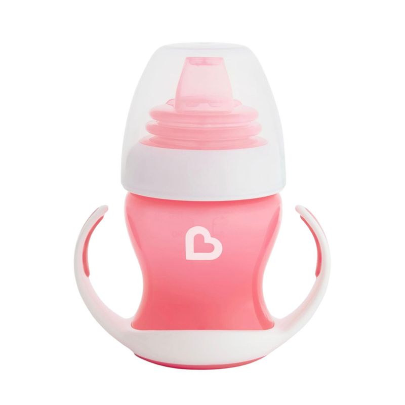 MUNCHKIN - Vaso antiderrames con asas MUNCHKIN 118ml rosa