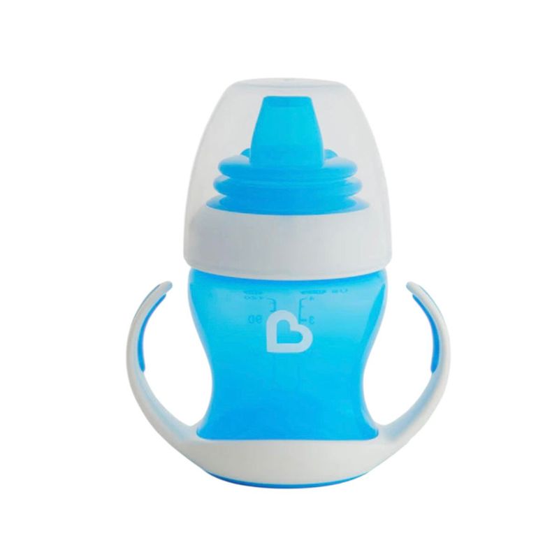 MUNCHKIN - Vaso antiderrames con asas MUNCHKIN 118ml celeste