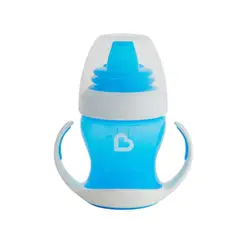 MUNCHKIN - Vaso antiderrames con asas 118ml celeste