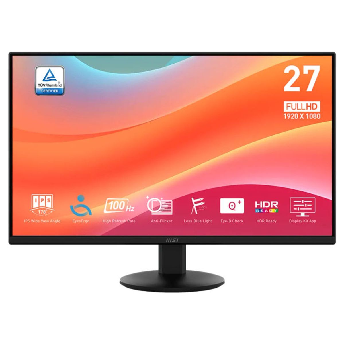 MSI - MSI Monitor PRO MP272L 27in FHD 100hz HDR