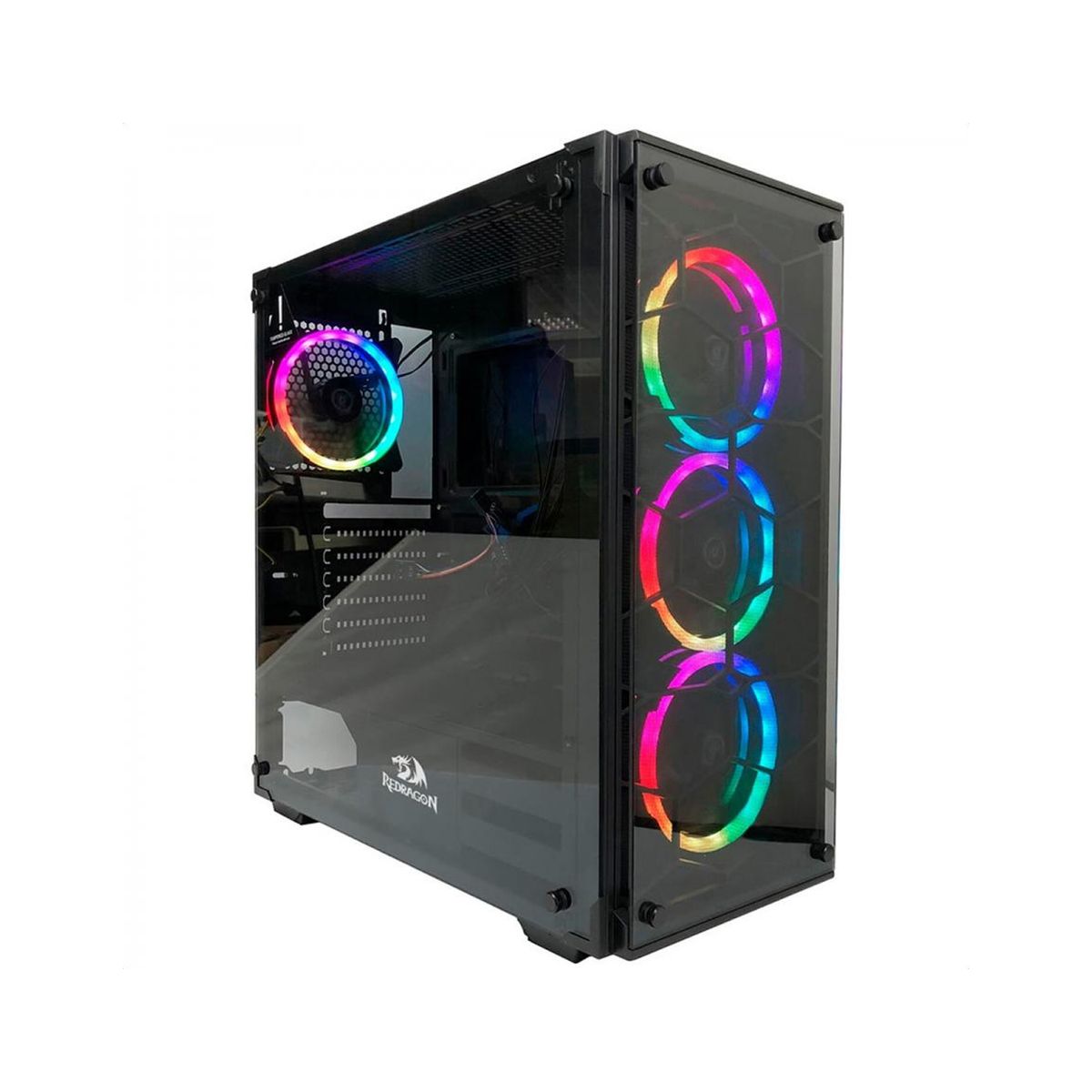 REDRAGON - Gabinete Gamer Redragon Wheeljack Black GC-606BK RGB