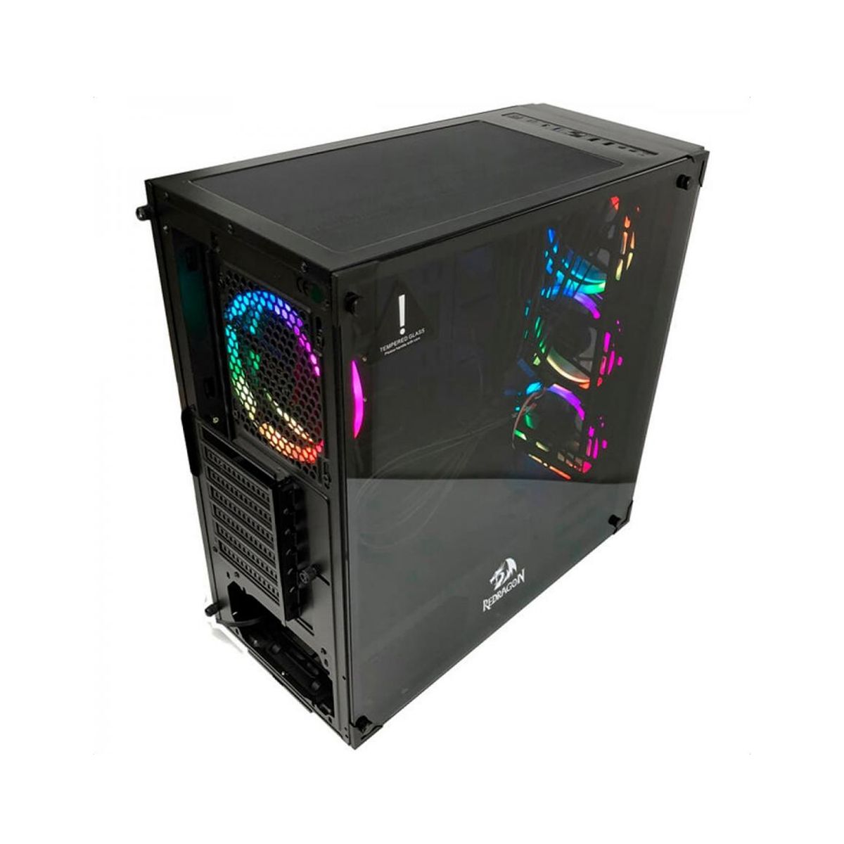 REDRAGON - Gabinete Gamer Redragon Wheeljack Black GC-606BK RGB