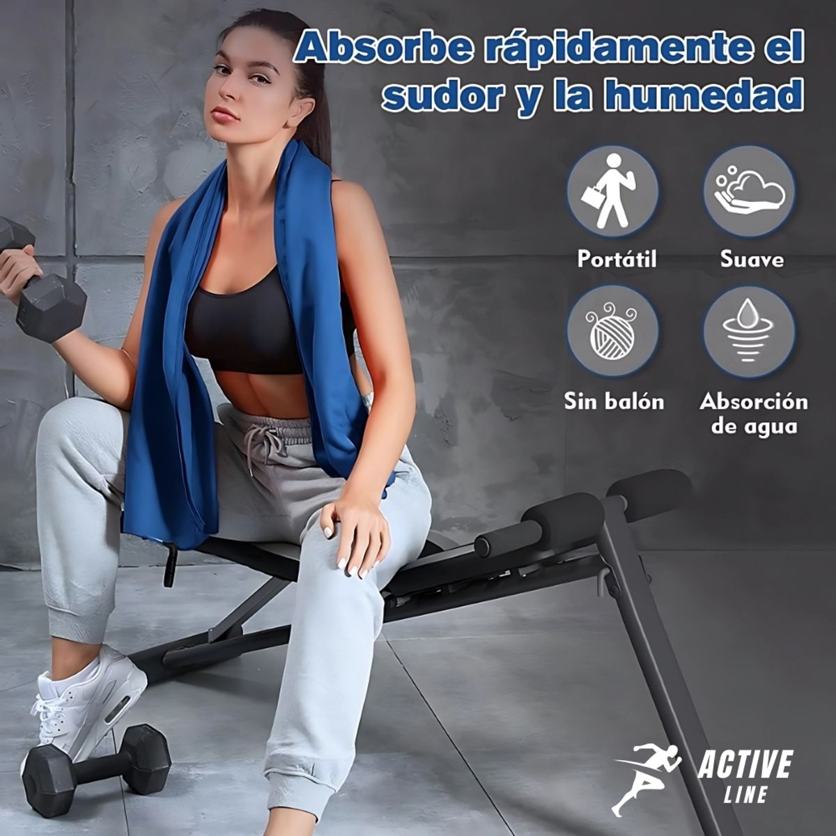 HAZ TU CLICK - Toalla Baño Viaje De Microfibra De Secado Rápido 3 Pcs