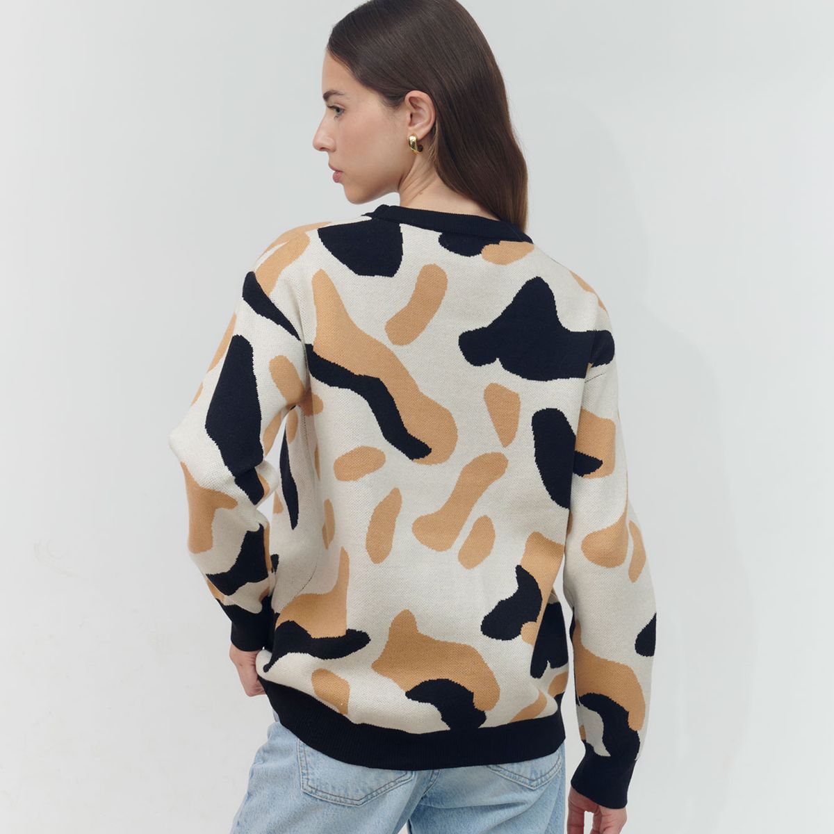 GUINDA - Sweater cuello redondo colores fuertes Epique Guinda