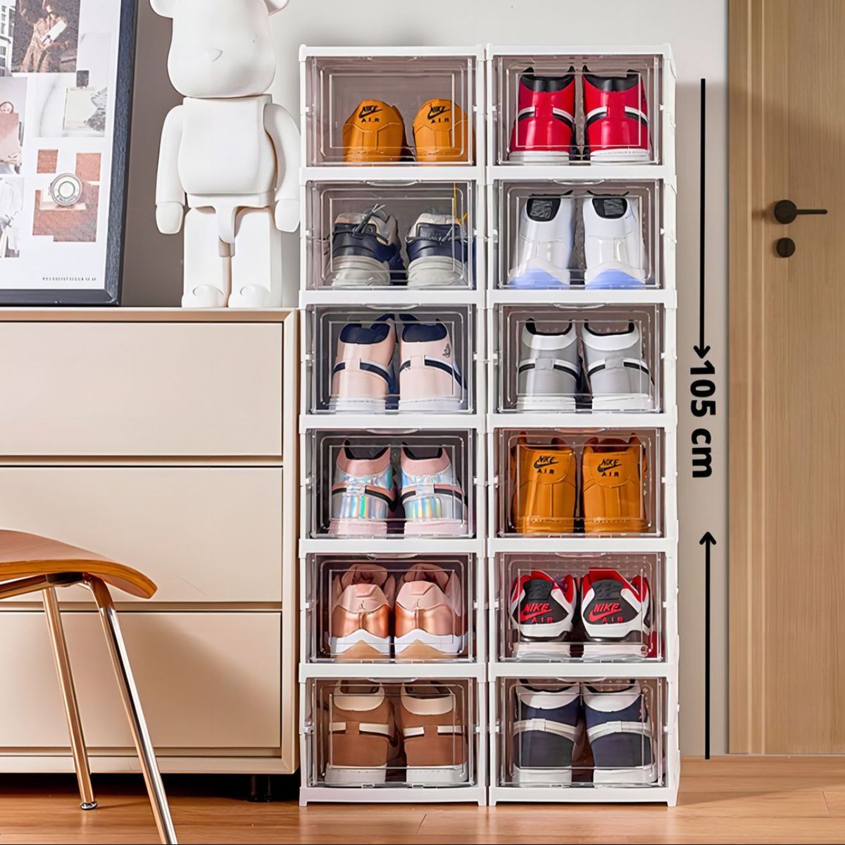 GENERICO - Organizador De Zapatos 6 Niveles Plegable Caja Organizadoras