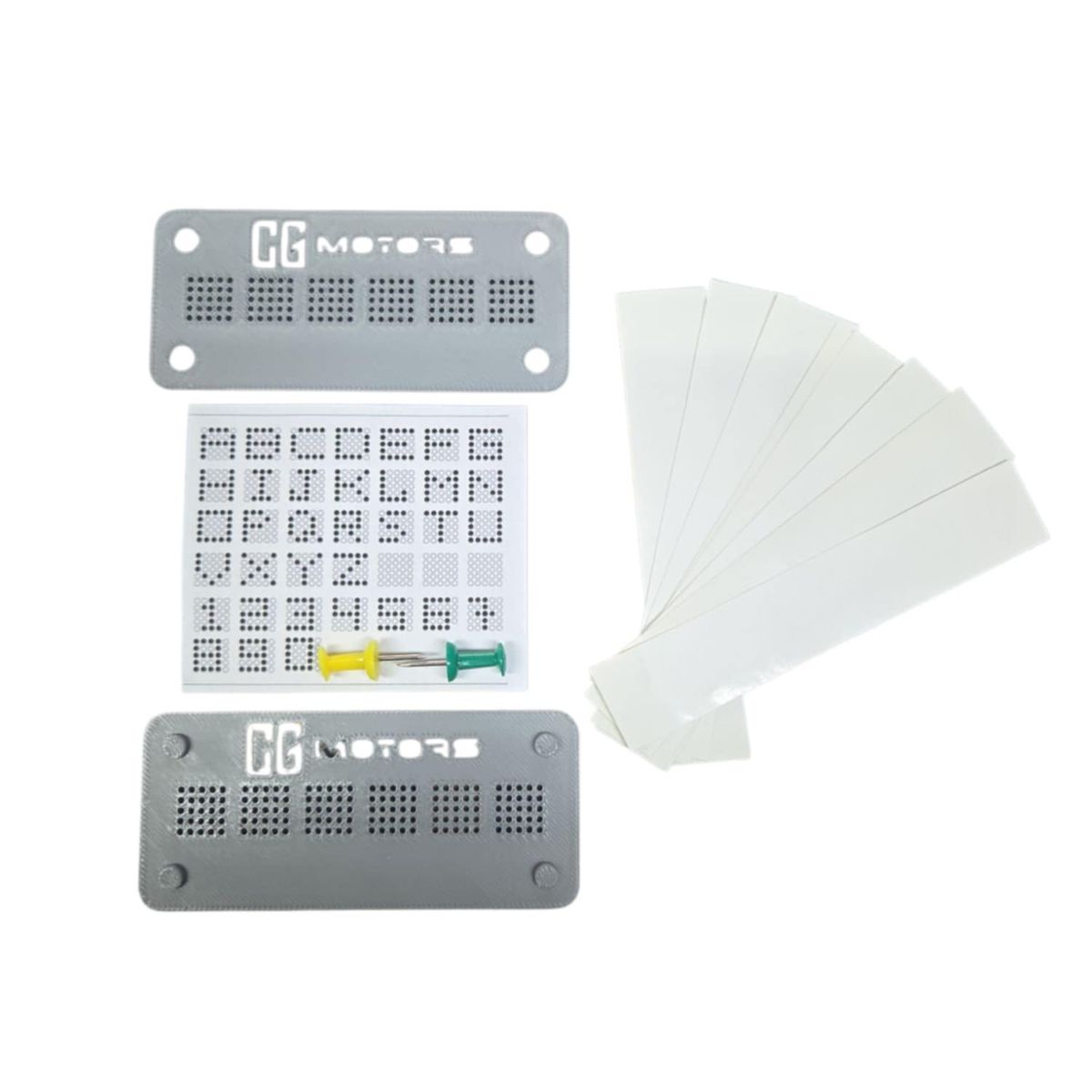 GENERICO - Plantilla Matriz para Grabado de Patentes en Vehículos