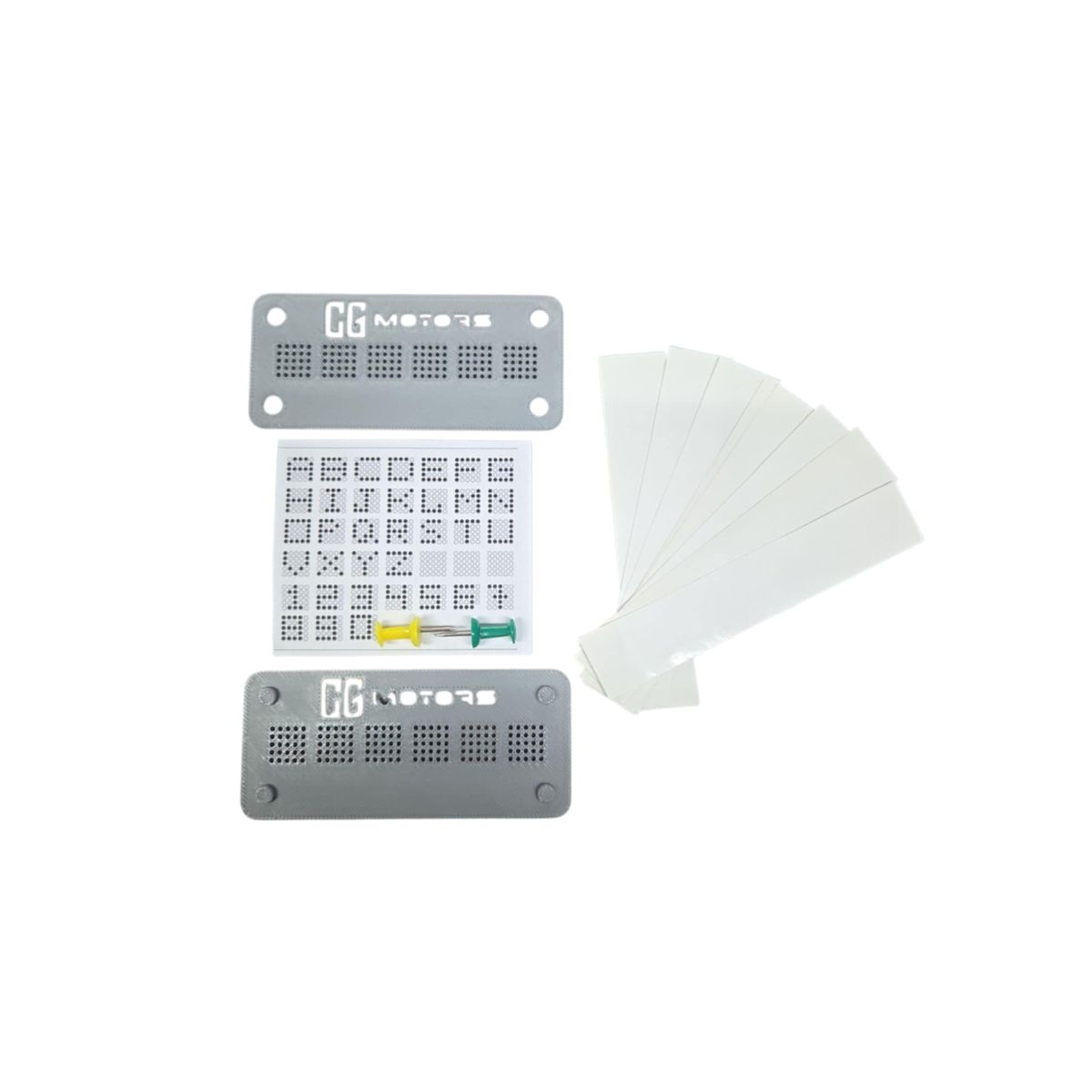 GENERICO - Plantilla Matriz para Grabado de Patentes en Vehículos