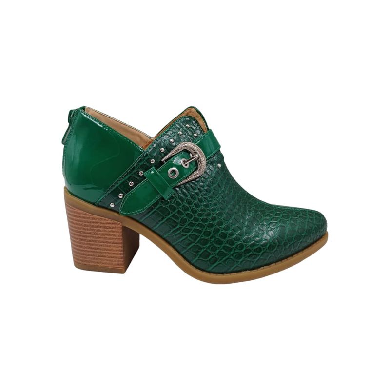HERIEL - Botín Verde Taco Mujer