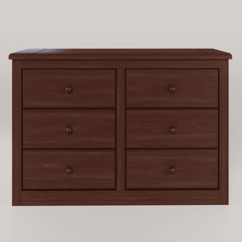 GENERICO - Comoda Berlin Madera Nogal 6 Cajones