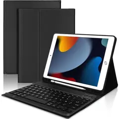 GENERICO - FUNDA NEGRA CON TECLADO MAGNETICO PARA IPAD AIR 3RD