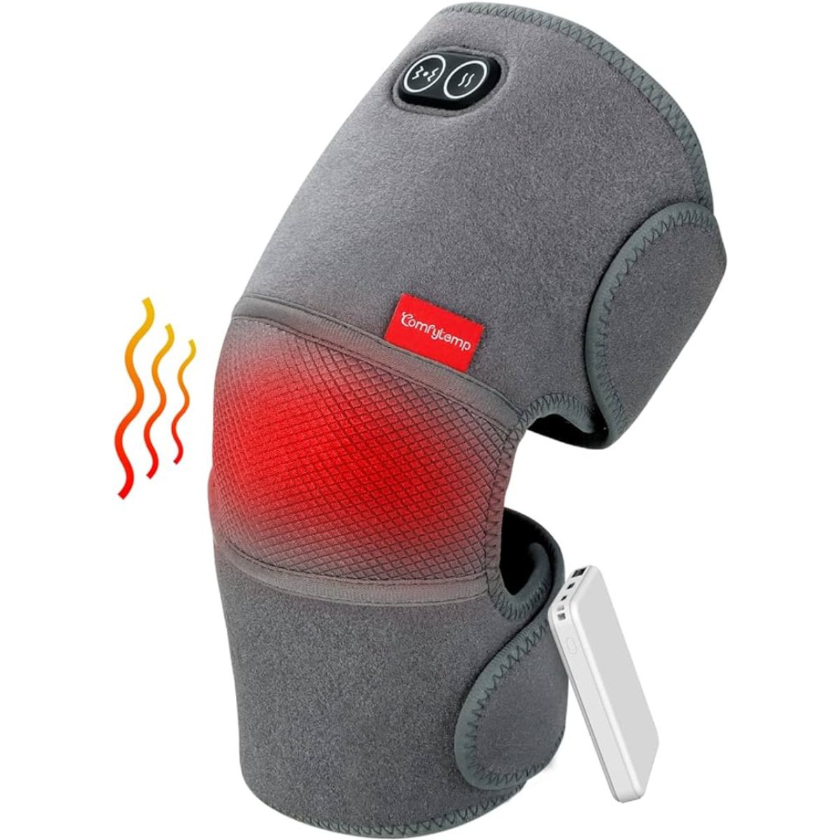 MOVI - Rodillera 2 en 1 con calor y masaje para aliviar dolor