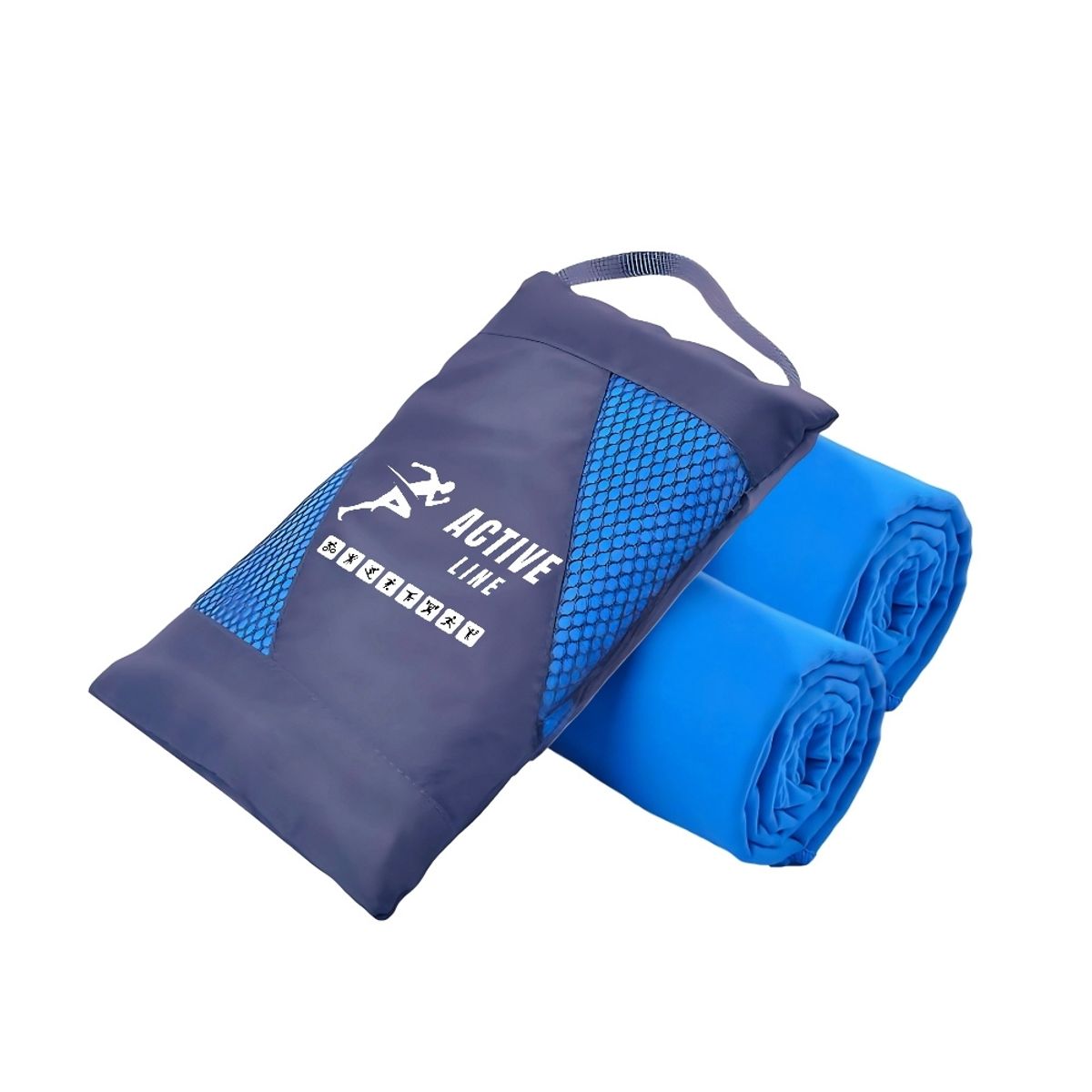 HAZ TU CLICK - TOALLA DE MICROFIBRA SET X2 120X60 80X30 + ESTUCHE COLORES