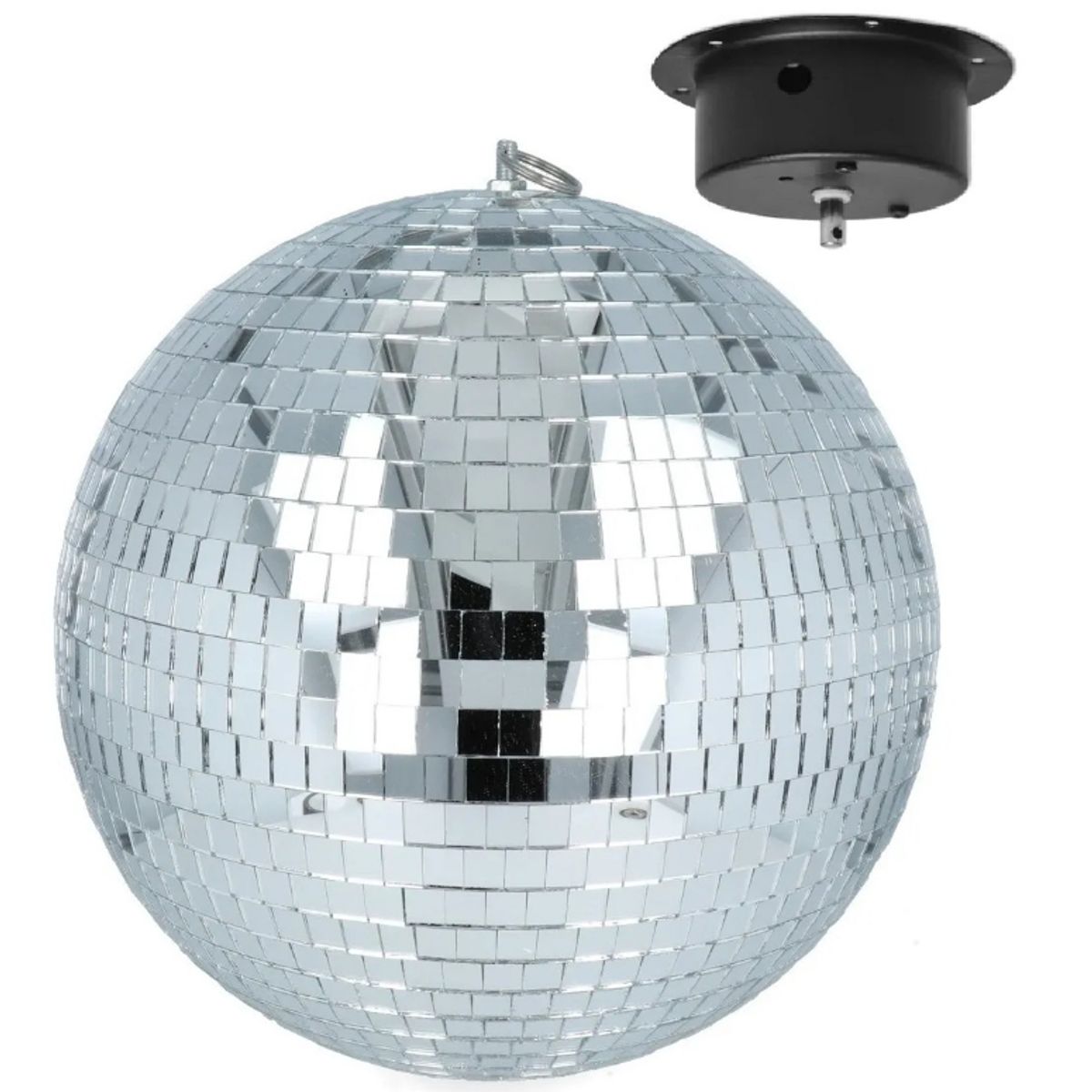 GENERICO - Bola Disco De Espejo De 8 Pulgadas Con Motor VLTG  EF-5033