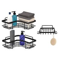 Organizador Esquinero De Ducha Organizador Combo Negro