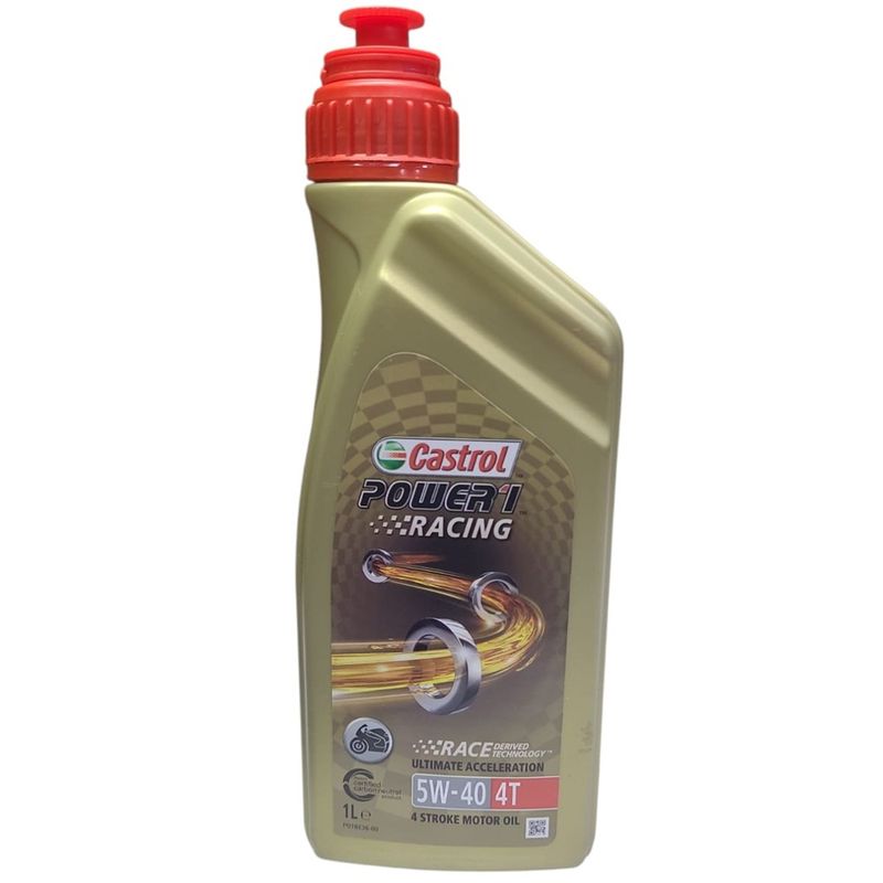 CASTROL - Aceite Moto Castrol 5w 40 Sintético Power1 Racing 4T