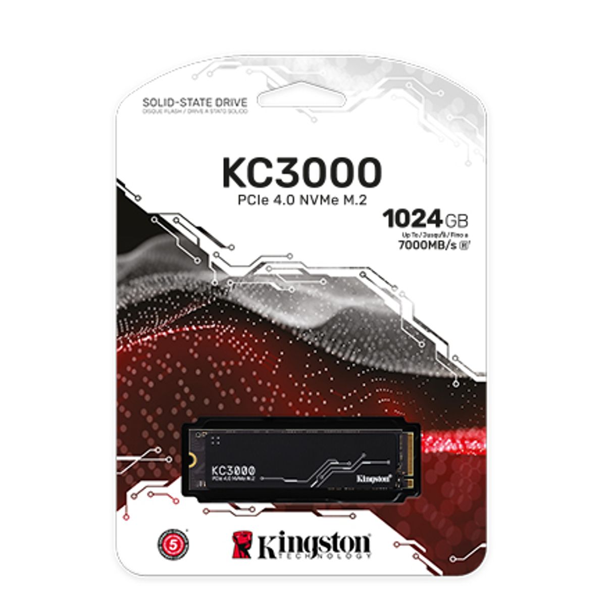 KINGSTON - SSD M.2 (2280) - 1 TB - Kingston KC3000 - NVMe PCIe 4.0 x4