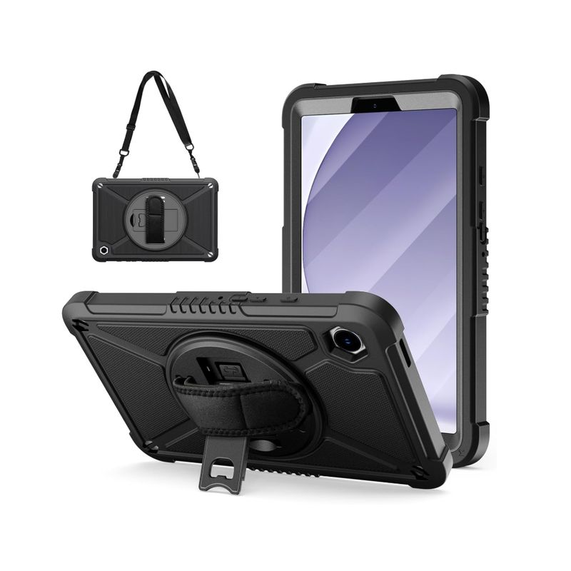 GENERICO - Funda Carcasa Antigolpes 360 Para Tablet A9+ Plus Con Correa.