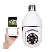 GENERICO - Cámara IP 360° Ampolleta motorizada Full HD Panorámica