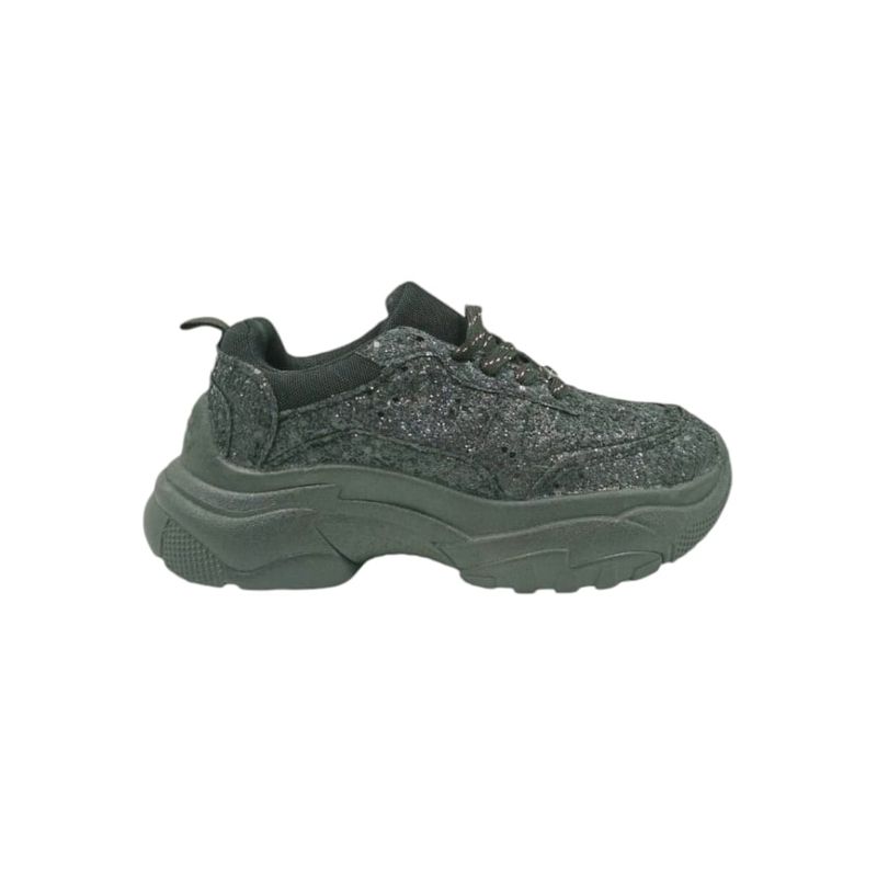 HERIEL - Zapatilla Negra Plataforma Mujer