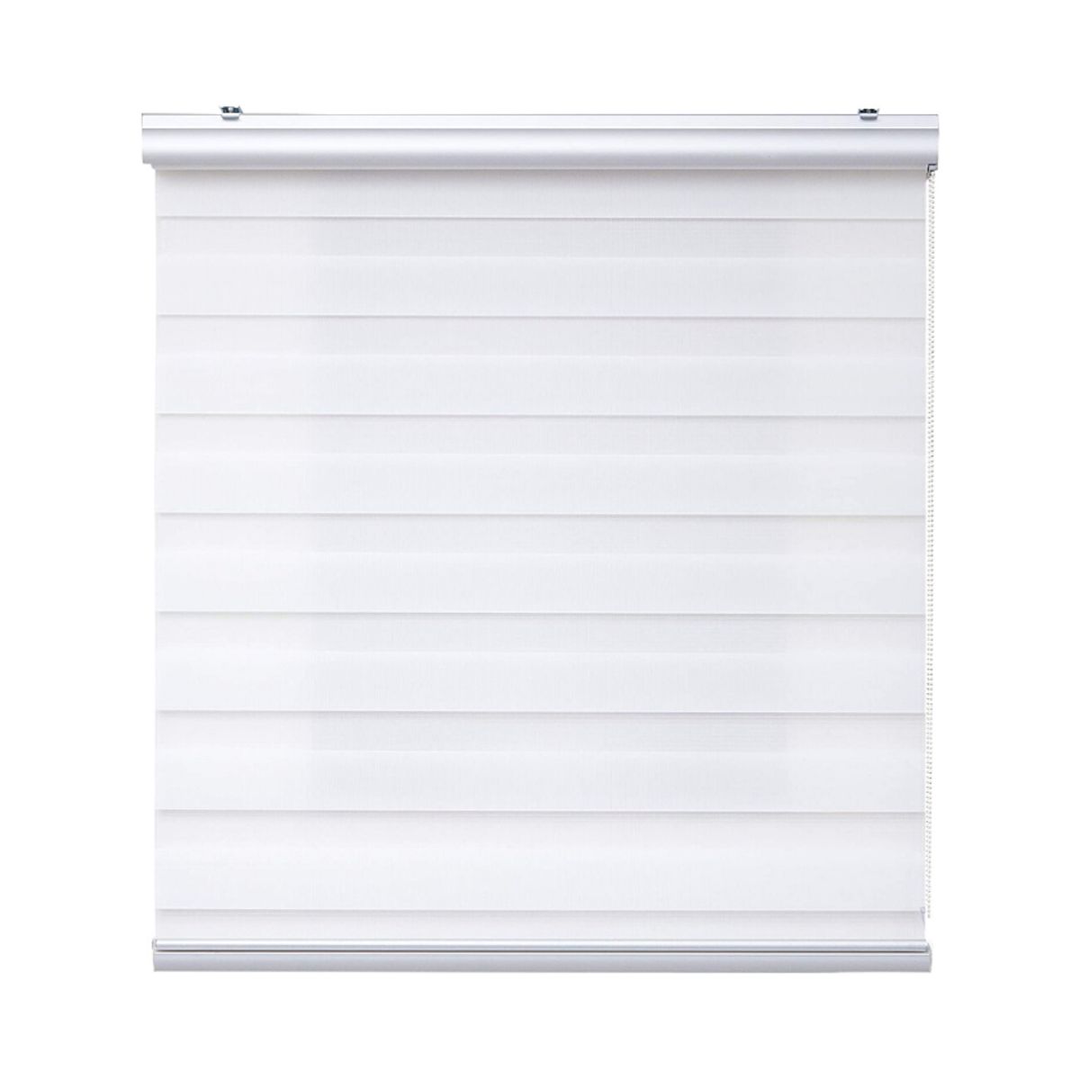 GENERICO - Cortina Roller Duo Zebra Dia Y Noche 60x200cm Blanco