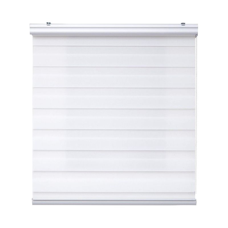 GENERICO - Cortina Roller Duo Zebra Dia Y Noche 60x200cm Blanco