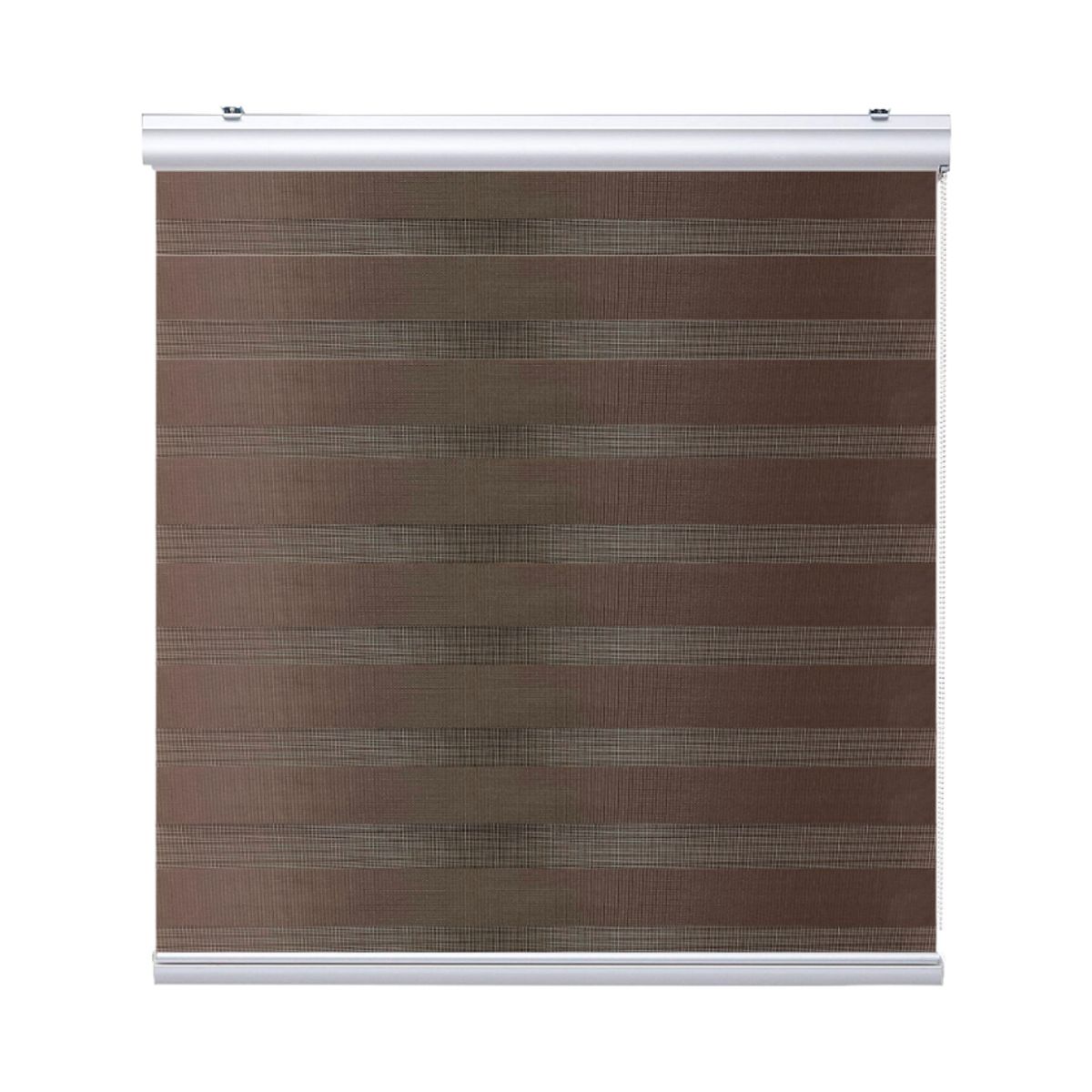 GENERICO - Cortina Roller Duo Zebra Dia Y Noche 60x200cm Chocolate