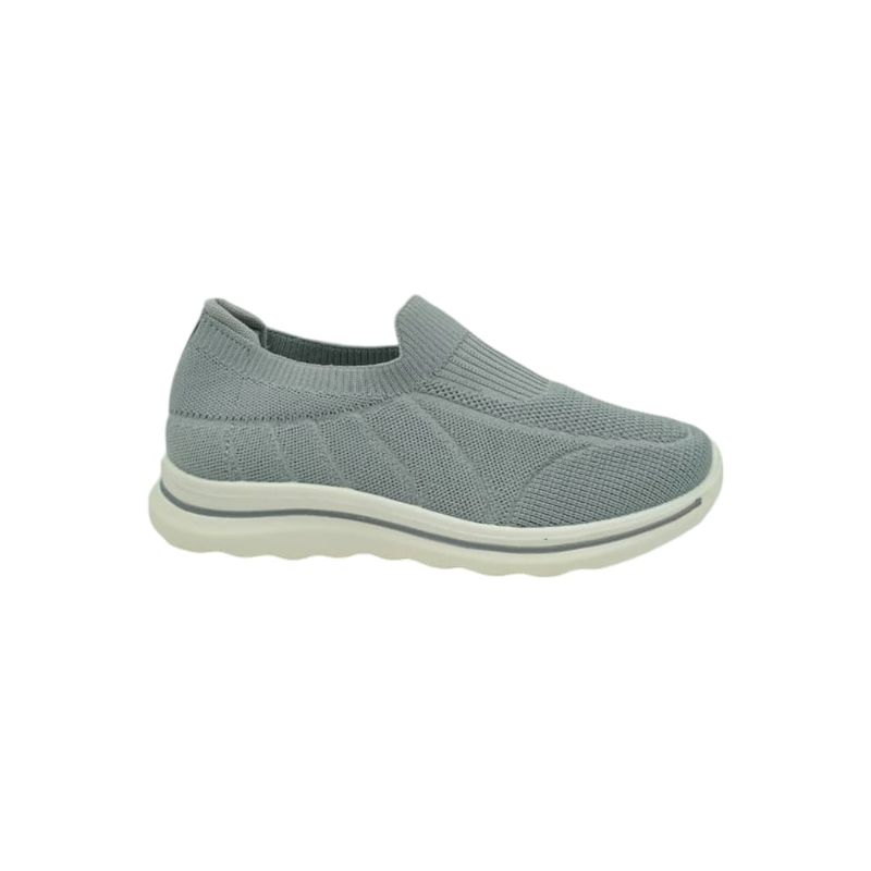 HERIEL - Zapatilla Gris Textil Mujer.
