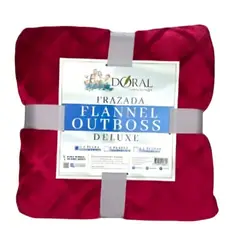 DELUXE - Frazada Flannel Outboss 1.5 Plazas / Guinda