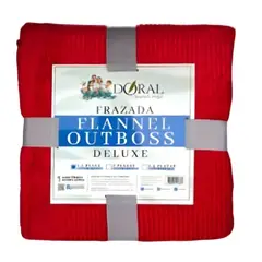 DELUXE - Frazada Flannel Outboss 1.5 Plazas / Rojo – Doral