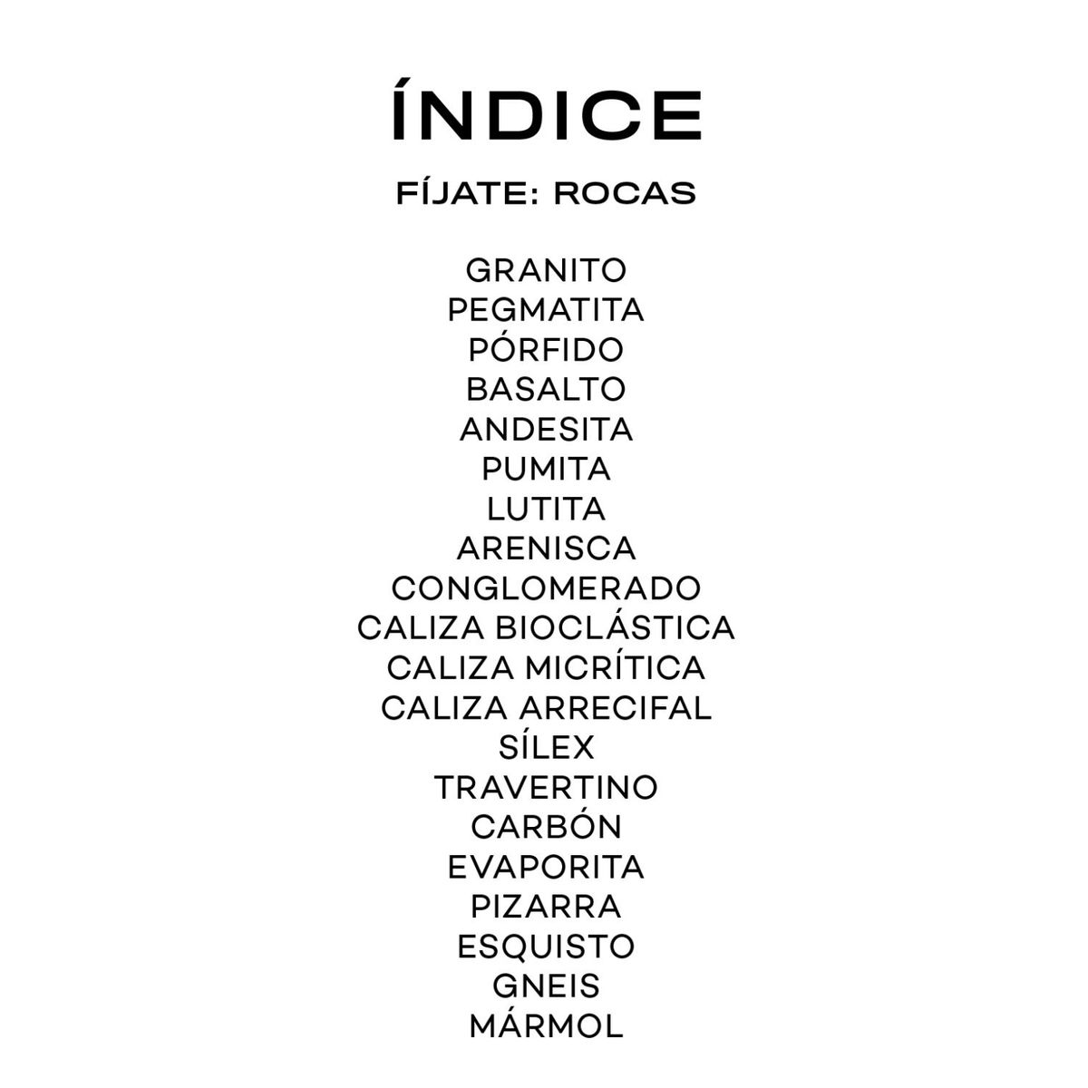 MTM - Fíjate: Rocas. Guía para iniciarse en la observación