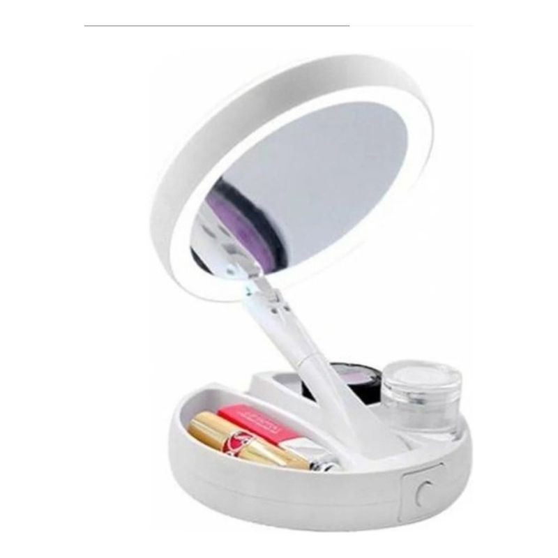 GENERICO - Espejo Facial Con Aumento Y Luz Led