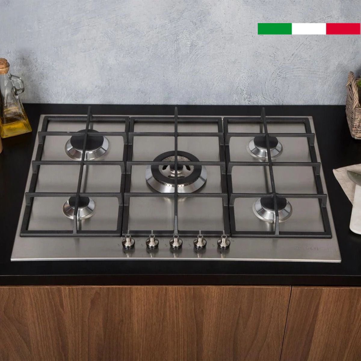 SMEG - Encimera a Gas Clasica PX375 5 Quemadores 75 cm Smeg