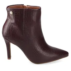 VIZZANO - Botin Mujer Croco Tago Aguja 10cm Chocolate