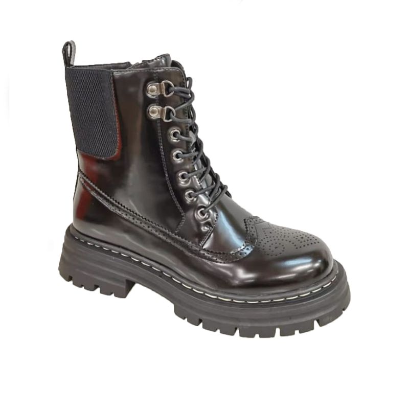 HERIEL - Botín Negro Eco Cuero