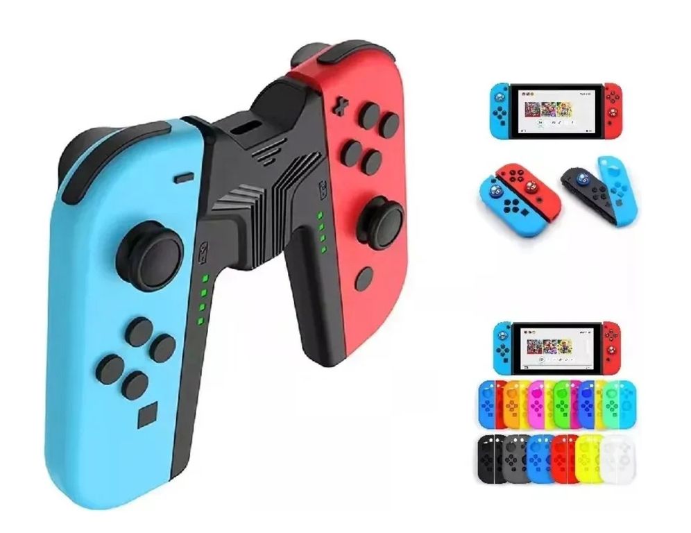 ATLAS Carcasa Y Cargador Para Joycon Nintendo Switch