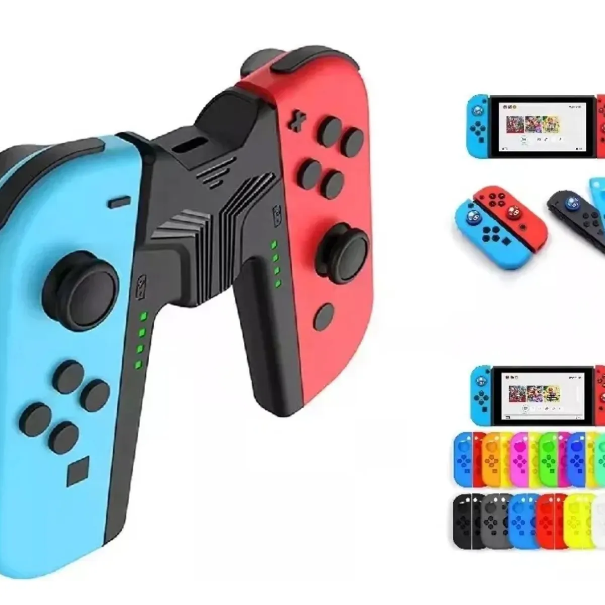 ATLAS - Carcasa Y Cargador Para Joycon Nintendo Switch