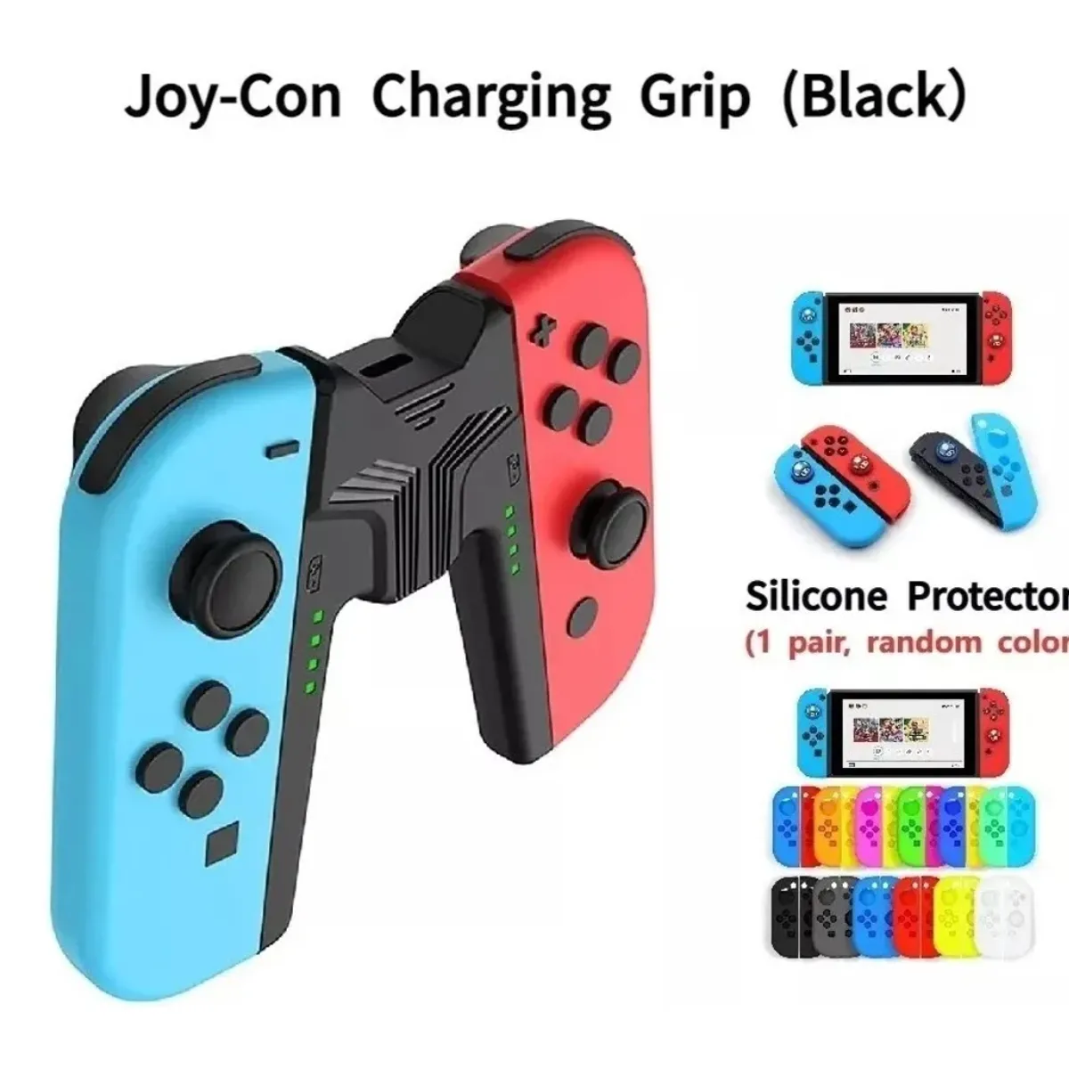 ATLAS - Carcasa Y Cargador Para Joycon Nintendo Switch