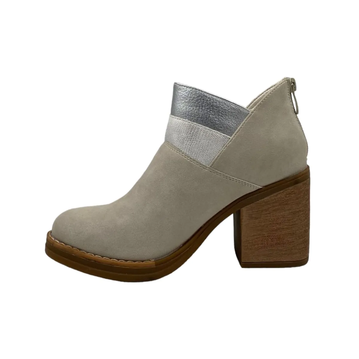 HERIEL - Botín Beige Taco Mujer