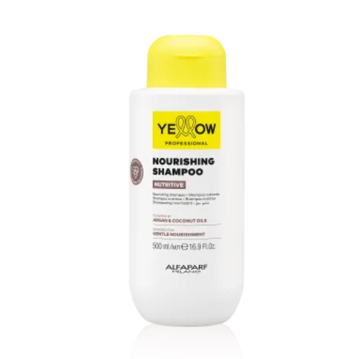 ALFAPARF MILANO - SHAMPOO ALFAPARF YELLOW NUTRICIÓN COCO Y ARGÁN 500 ML