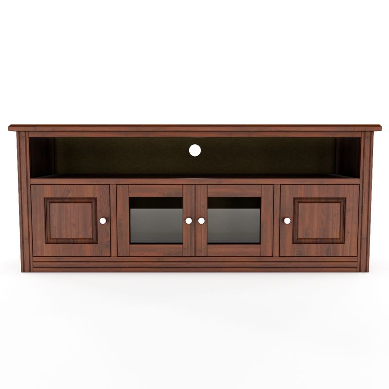 GENERICO - Rack Berlin 1800 Madera Nogal Vidrio